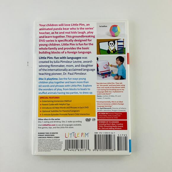 Little Pim French DVD 3 Disc Set PBS - Picture 9 of 9